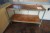 Werkstatttisch aus Holz / Eisen