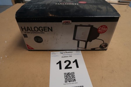 Halogen working lamp. 230V, max 1500W