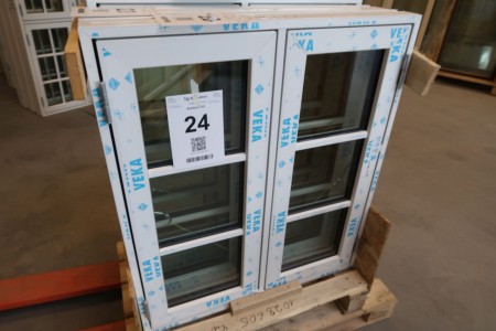 Plastic window, B90xH110 cm, frame width11.5 cm, white / white. model Photo
