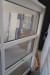 Window section, W107xH210.5 cm, frame width 14 cm, light gray / white