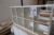 Bookcase H76xW147xD39 cm, high gloss white