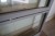 Fensterteil, B85.5xH212.5 cm, Rahmenbreite 11.5 cm, hellgrau / weiß
