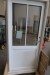 Wooden / aluminum facade door, right out, W98xH206 cm, frame width 13.5 cm, white / white, 3-point lock