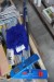 Lot of cleaning supplies, such as: mop, cloths, floor washer and vinyl gloves