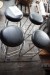 4 bar stools in black leather