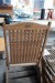5 wooden garden chairs, brand: Salaris + 1 mini grill, brand: Weber