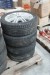 4 pieces. Alloy wheels with tires