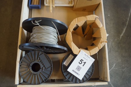 4 cable reels with burst cord (not active, for exercise only)