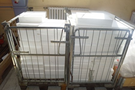 Large lot of flamingo plasterboard, with cages