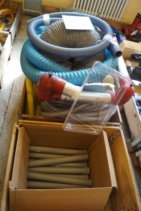 Extraction arm + various suction hoses + PVC pipes