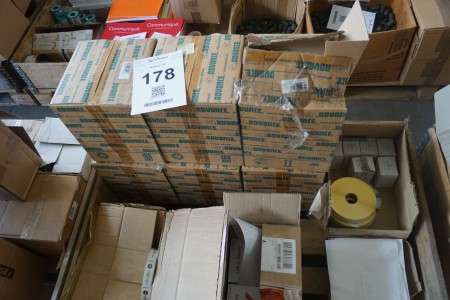 Lot of tape, clips, etc.