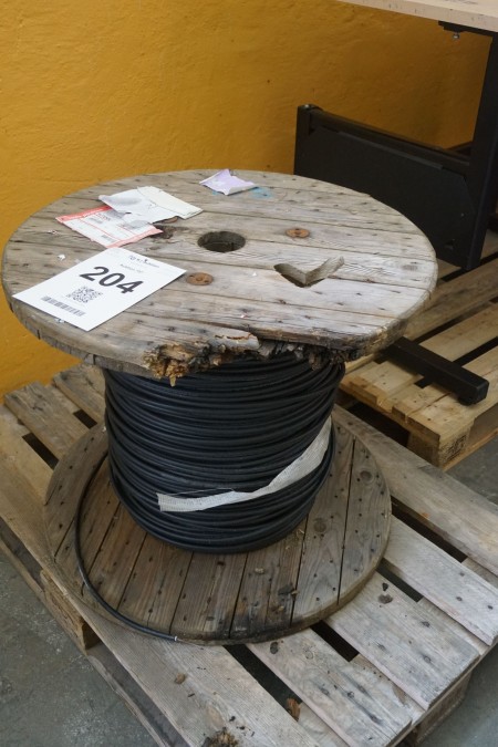 Fiber cable on drum