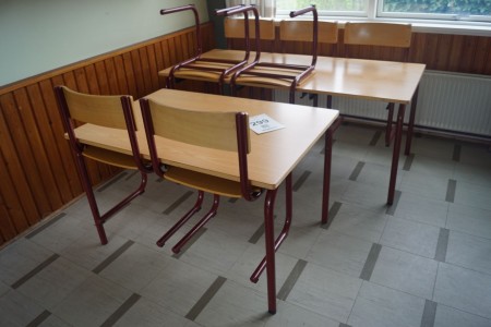 2 stk kantineborde med 7 stole