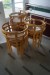 10 wooden chairs, brand: Farstrup furniture