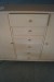 Chest of drawers + whiteboard + table