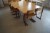 3 canteen tables with 10 chairs