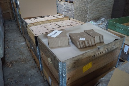 Lot of corrugated cardboard