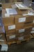 Lot of cardboard boxes, white