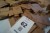 Lot of cardboard boxes with print