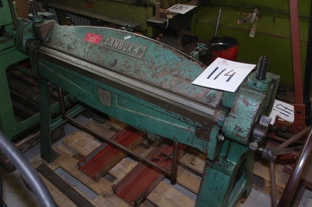 Mechanical Press Brake, Danbuk 4. Working width: 1020 mm