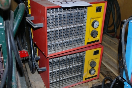 2 heaters, Frico, 2 kW