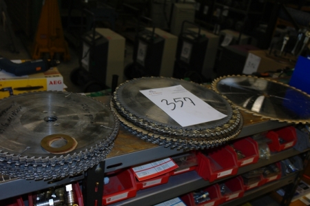 Circular saw blades, carbide. AZ 250, 330, 300, 400 + insert rings of blades