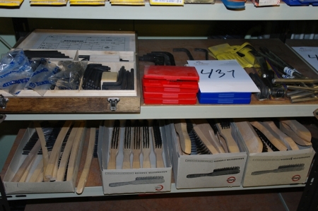 Various Allen tools + steel brushes + threaded rods NEW