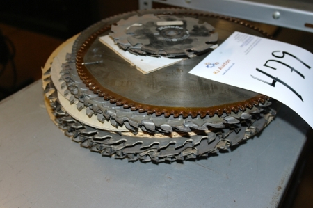 Circular saw blades for hard metal of various sizes