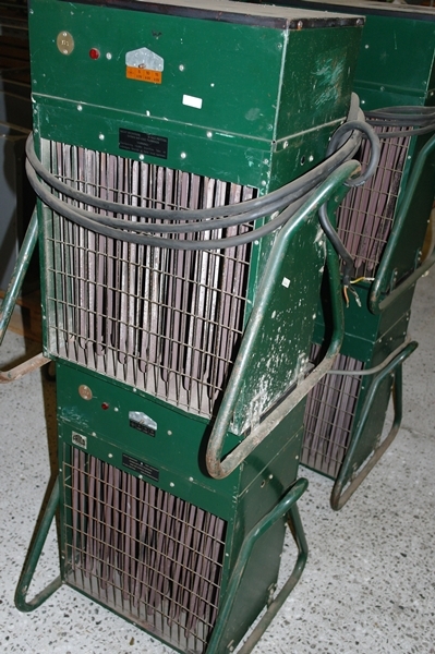 2 Frico fan heaters 15 kW