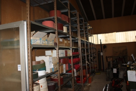 8 section steel shelving