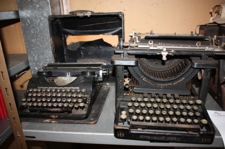 3 stk. skrivemaskiner