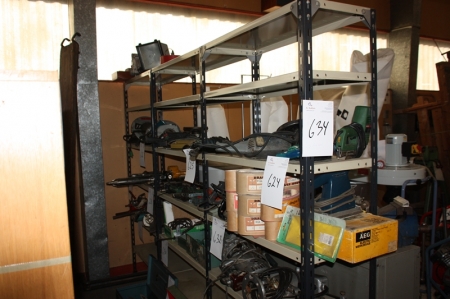 3 section steel shelving