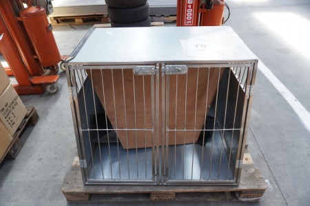 Dog cage with 2 doors