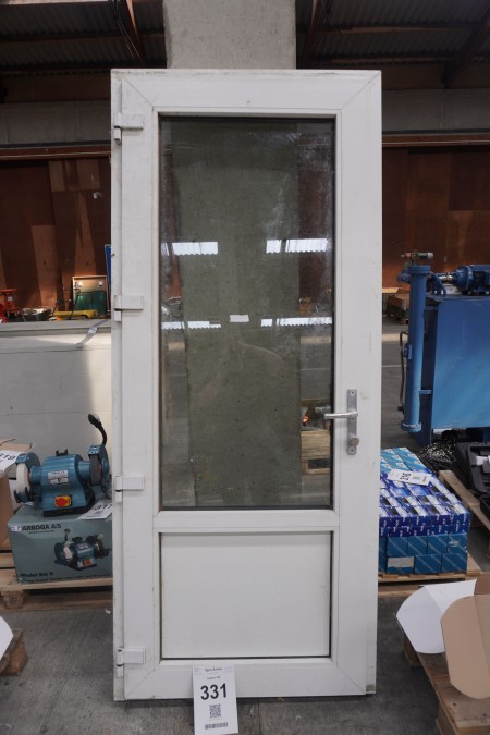 Plastic door with frame