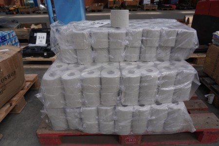 Large lot of toilet paper