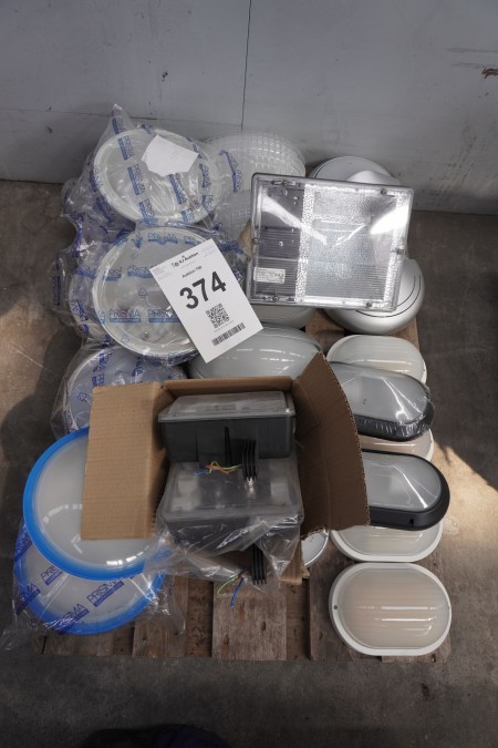 Large batch of assorted lamps, Brand: Prism