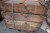 16 wooden ammunition boxes, 95x30cm.