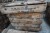 18 wooden ammunition boxes, 95x30 cm