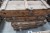 18 wooden ammunition boxes, 95x30 cm