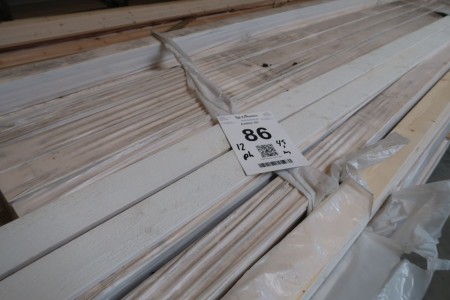 324 meters of white painted boards