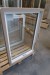 Fenster aus Holz / Aluminium, B89xH132 cm, Rahmenbreite 13 cm, weiß / weiß