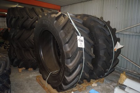 2 pcs. Tractor tires Brand: BKT Model: Agri Max RT 657