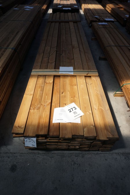 82 pcs thermally treated and oiled patio boards