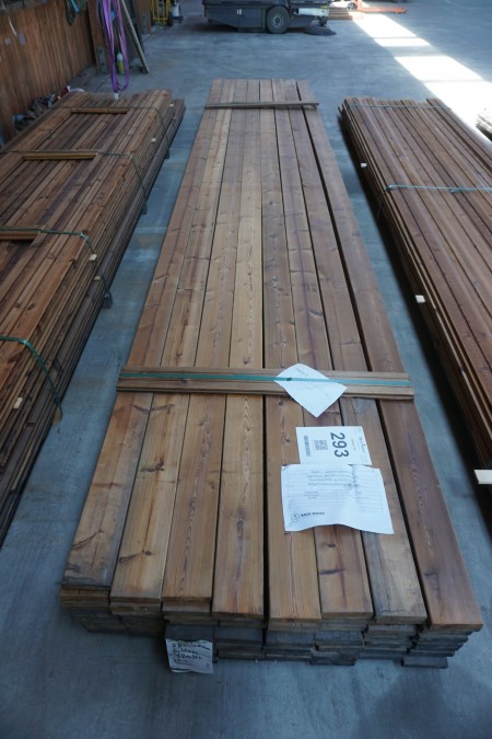 77 thermo-treated and oiled patio boards