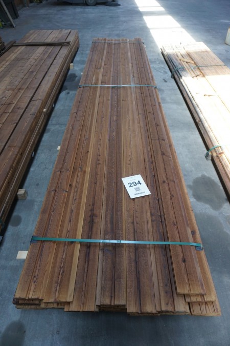Lot of thermally treated and oiled facade coatings