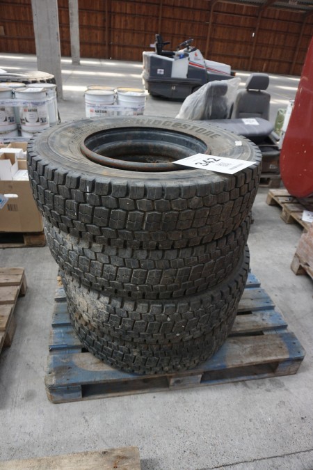 4 pcs tires, Brand: Bridgestone, model: M729