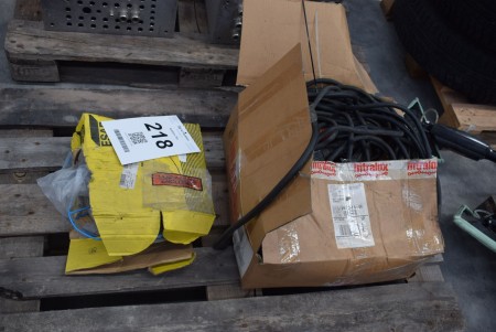 Lot of welding cables + welding wire