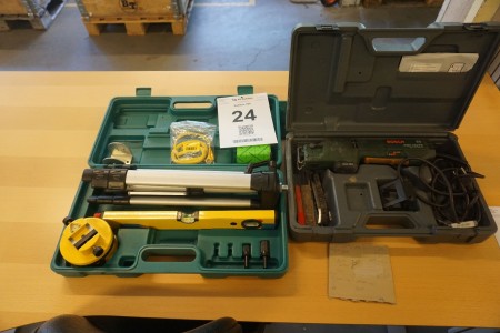 Laser tool kit + Electric saw