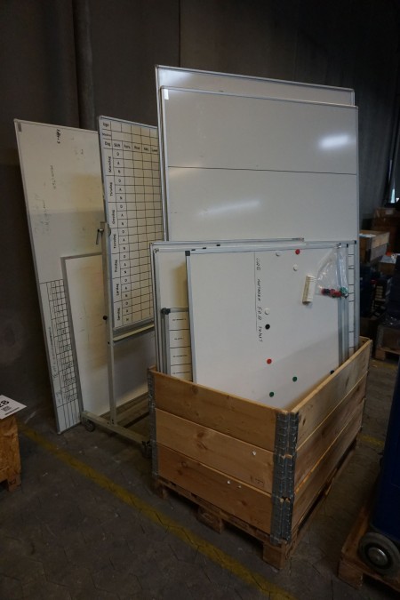 Large lot of whiteboards