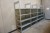 4 sections steel shelving